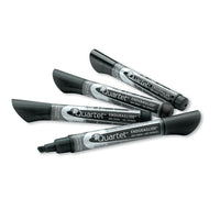 Quartet EnduraGlide Dry-Erase Markers - Chisel Tip - Black - 4 Pack-Top of the line dry-erase markers always deliver bold colour