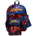 Bioworld 5-Piece Backpack Set - 16" H x 12" W - Spider-Man Logo Characters-Features: Adjustable shoulder straps for increased comfort. Made from durable, high-quality fabric that allows for easy wipe-ability.