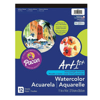 Pacon Art1st White Watercolour Pad - 14" x 11" - 4 Pack-Size: 14"(H) x 11"(W)
