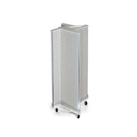 Azar Displays Pegboard Pinwheel Unit, 44" x 13.5", White (700443-WHT)-White plastic