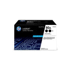 HP 80A Black Dual LaserJet Toner Cartridge-Black
