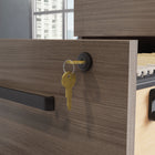 Sauder Affirm 2-Drawer Mobile Pedestal - Hudson Elm-Hidden casters for easy mobility and option for rearrangement around the office