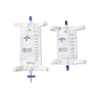 Medline Leg Bags with Comfort Straps, 1000 mL, Slide Tap, 48 Pack-Leg Drain Bag Type