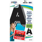 ArtSkills Le gèant Repositionnable Lettres pour Affiches-Lettres et chiffres repositionnables en noir et blanc