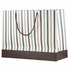 Jam Paper Matte Striped Gift Bags with Rope Handles - 16" x 12" x 6" - Brown - 100 Pack-Our gift bags have a soft rope handle that adds a touch of class
