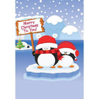 Merry Christmas, Penguin, 18 Pack-Printed on premium coated card stock