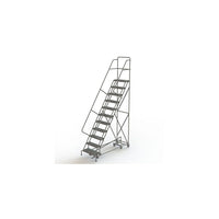 Tri-Arc Manufacturing All Directional Rolling Ladder, No. of Steps: 11, Platform Height: 110" (KDED111242)-No. of Steps: 11