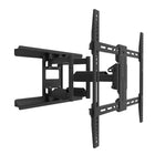 Kanto Full-Motion Metal Stud TV Wall Mount with SNAPTOGGLE Bolts for 34"-65" TVs - Black-Supports TVs up to 100 lb (45 kg)