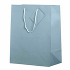 Jam Paper Glossy Gift Bags with Rope Handles - Large - 10" x 5" x 13" - Baby Blue - 100 Pack-Our giftbags feature a soft rope handle and an attached blank gift tag, allowing you to address your gifts or favors.