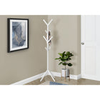Monarch Specialties 2059 Coat Rack - White Metal-Material: Metal