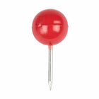 JAM Paper Colorful Push Pins - Round Head Map Thumb Tacks - Red - 100 Pack-Keep your school work, office work, art and visual projects organized with colored push pins!