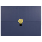St. James - Porte-certificats/porte-documents - Sceau d'or avec un ruban noir - bleu marine - paquet de 5-Ajoutez une touche d'élégance, de cérémonie et de sincérité à l'attribution de reconnaissance