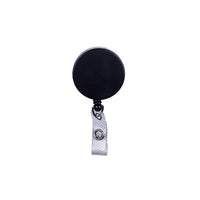 Beslayn Heavy Duty Round Badge Reel with Reinforced Vinyl Strap And Belt Clip, Chrome, 10 Pack-Heavy Duty round ID card reel feature 24" (588mm) retractable nylon cord with reinforced vinyl strap to attach ID badges, keys and other essentials