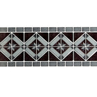 CTG Brands Diamond Graphic Tile Border Wall Decals, 9.8" x 12.4", Grey, 6 Pack-Set: comes in a box of 12 premium quality border wall tiles, suitable for smooth and clean surfaces
