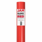 JAM Paper Gift Wrap - Glossy Wrapping Paper - 25 Sq Ft per Roll - Red - 2 Pack-The perfect square footage for quickly and easily wrapping your presents
