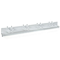 Azar Displays 2" x 16" J-Bar System, 4 Pack-Plastic hooks attached for easy mounting