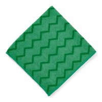 Rubbermaid HYGEN Chiffon en microfibres à usage général, vert 16" x 16".-Microfibre de haute qualité à 16 fentes