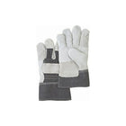 Zenith Safety Standard Quality Patch Palm Fitters Gloves, Large, Split Cowhide Palm, Cotton Inner Lining - 36 Pack-Cuff Material: Denim
