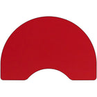 Flash Furniture Mobile 48"W x 96"L Kidney HP Laminate Activity Table, Red-Perfect shape for group learning