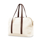 Samsonite 14.1" Virtuosa Weekender Bag - Off White-Stackit Strap - fits over most suitcase pull-handles for hassle-free combination travel