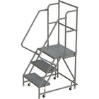 Tri-Arc Manufacturing Deep Top Step Rolling Ladder, Platform Height: 30", No. of Steps: 3, Step Width: 16"-No. of Steps: 3