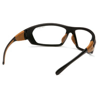 Carhartt Carbondale Safety Eyewear Glasses, Clear, 6 Pack-Scratch resistant polycarbonate lens with black frame