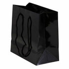 Jam Paper - Sacs cadeaux avec poignées en corde - Petit carré - 6 1/2 po x 6 1/2 po x 3 1/2 po - Noir brillant - Paquet de 3-Quantité : 3 par paquet