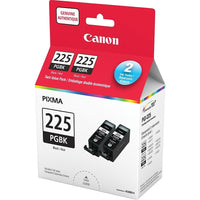 Canon PGI-225 Black Ink Tanks, Twin Pack-Quality Canon inkjet printer tanks deliver rich clear black ink