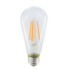 Northern Stars 84792 LED ST64, 7W, CoolWhite, 4000K Filament, Clear, 10 Pack-LED ST64 Light Bulbs Filament, clear