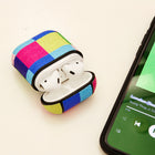 Kikkerland Protective Earbud Case for Apple AirPods - Plaid-Plaid design