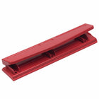 JAM PAPER - Perforatrice en metal à 3 trous, rouge, capacite de 10 feuilles-Quantite : vendu à l'unite