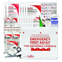First Aid Central Life Raft & Boating First Aid Kit - Clear Plastic Pouch-Marine industry