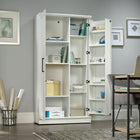 Sauder 422427 HomePlus Storage Cabinet - Soft White-Framed panel doors. 