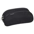 Merangue Nylon Dual Zipper Oblong Case, Black, 12 Pack (1015-4390-20-000)-Pencil pouch