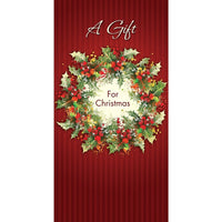 Money Holder, Wreath, 18 Pack-Printed on premium coated card stock