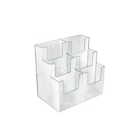 Azar Displays – Porte-brochures à 3 niveaux avec 6 pochettes et 3 pans, 2/paquet (252815)-Porte-brochures