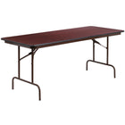 Flash Furniture 30" x 72" Rectangular Mahogany Melamine Laminate Folding Banquet Table-Ready To Use Banquet Table