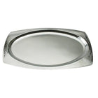 Elegance 22" Oval Hammered Stainless Steel Tray-Type: Serving Trays
