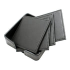 Ashlin Yorkshire Coaster Set Of 8 Coaster with Box, Black-Felt base to protect desk or table.  Perfect gift for the office or home