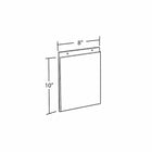 Azar Displays 10" x 8" Vertical Wall Mount Acrylic Sign Holder, Clear, 10 Pack (162718)-Wall mount frame has pre-cut holes for hanging, hardware is not included