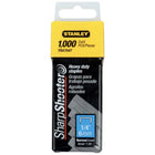 Stanley Heavy Duty Tacker Staples - 1/4" - 1000 Box-Heavy-duty design delivers supreme performance