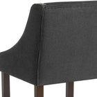 Flash Furniture Carmel Series 24" High Transitional Walnut Counter Height Stools - 2 Pack-CA117 Fire Retardant Foam