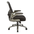Fauteuil de direction Pro-Line II Surdimensionné avec dossier en maille et siège en tissu, base titane -Réglage pneumatique de la hauteur à une touche