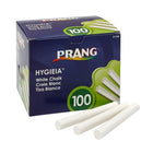 Prang Hygieia Dustless Chalk White - 100 Pack-Round stick 3-1/4” x 3/8” fits most chalk holders
