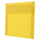 JAM Paper 8.5 x 8.5 Square Envelopes, Gold Translucent Vellum, 100 Pack (PACV597g)-Size: 8 1/2" x 8 1/2"
