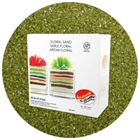 Sandtastik Floral Coloured Sand, 25 lb (11.3 kg) Box, Kiwi-Coarse grain with natural sparkle throughout