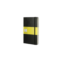 Moleskine Classic Black Hard Cover Large Squared Notebook, 5" x 8-1/4"-Large size (5" x 8-1/4")
