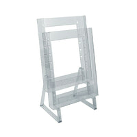 Azar Displays 2-Tier Letter Size Counter Modular Brochure Holder, 2 Pack (252333)-Brochure holders