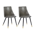 FurnitureR Brown Dining Chair, Set of 2, Charlton Vintage A-Dining Chair