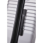 TOSCANO PRODIGIO 20" Hardside Carry On Luggage - Titanium Silver-Detachable Dual Glide Tech Wheel System